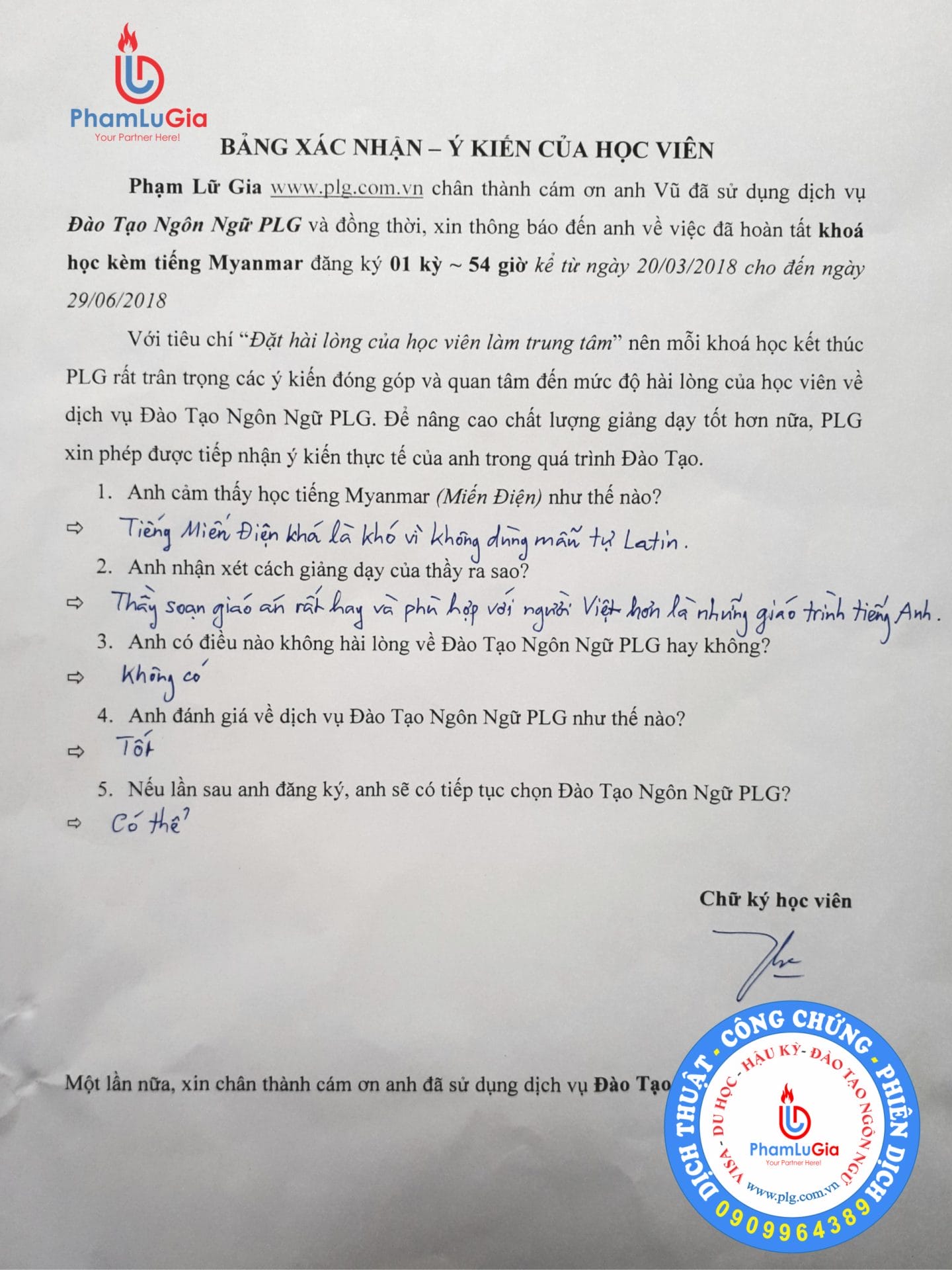 Tiếng Myanmar 3 hoc tieng Myanmar