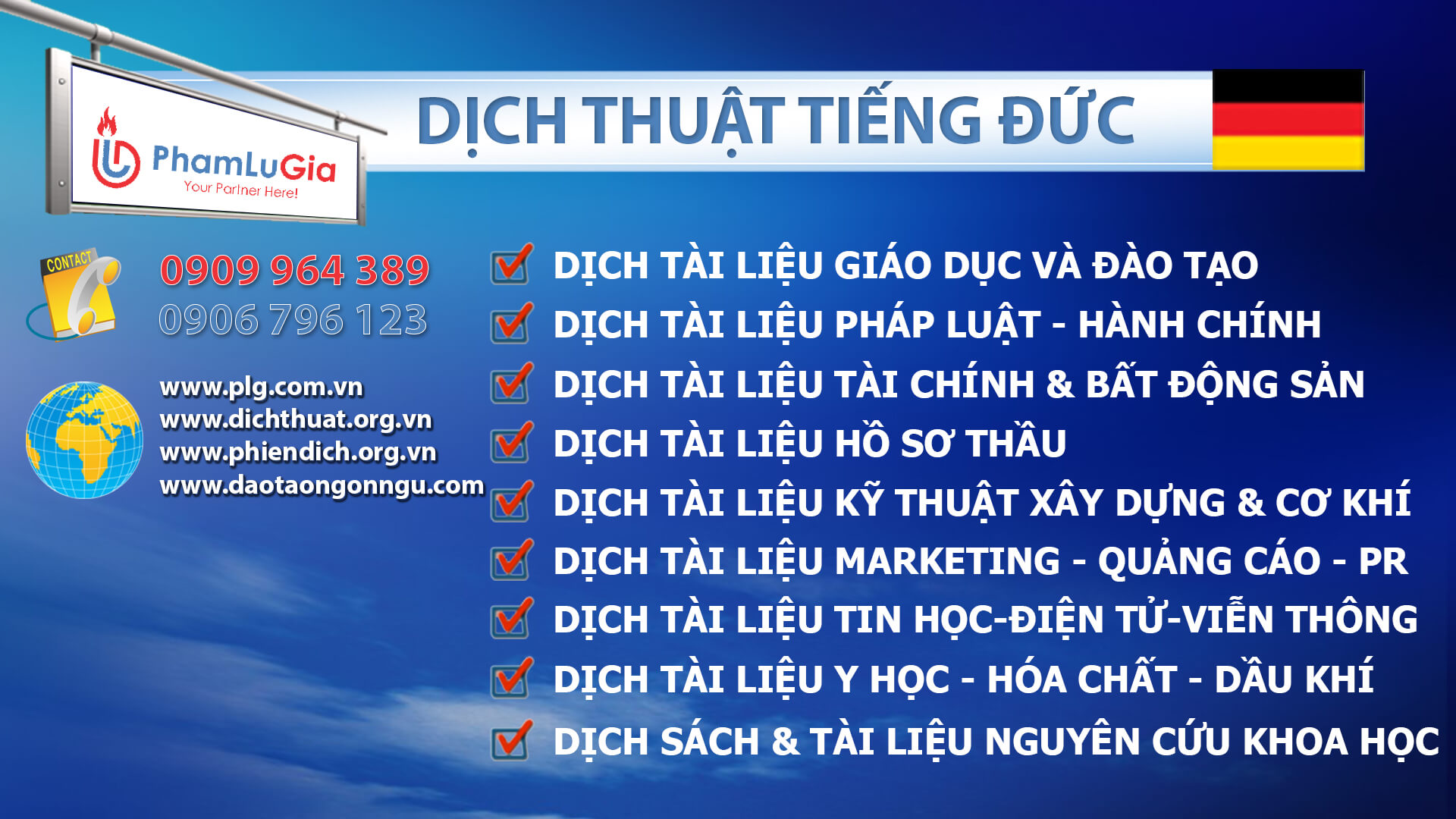 Dịch thuật tiếng Đức chuyên ngành