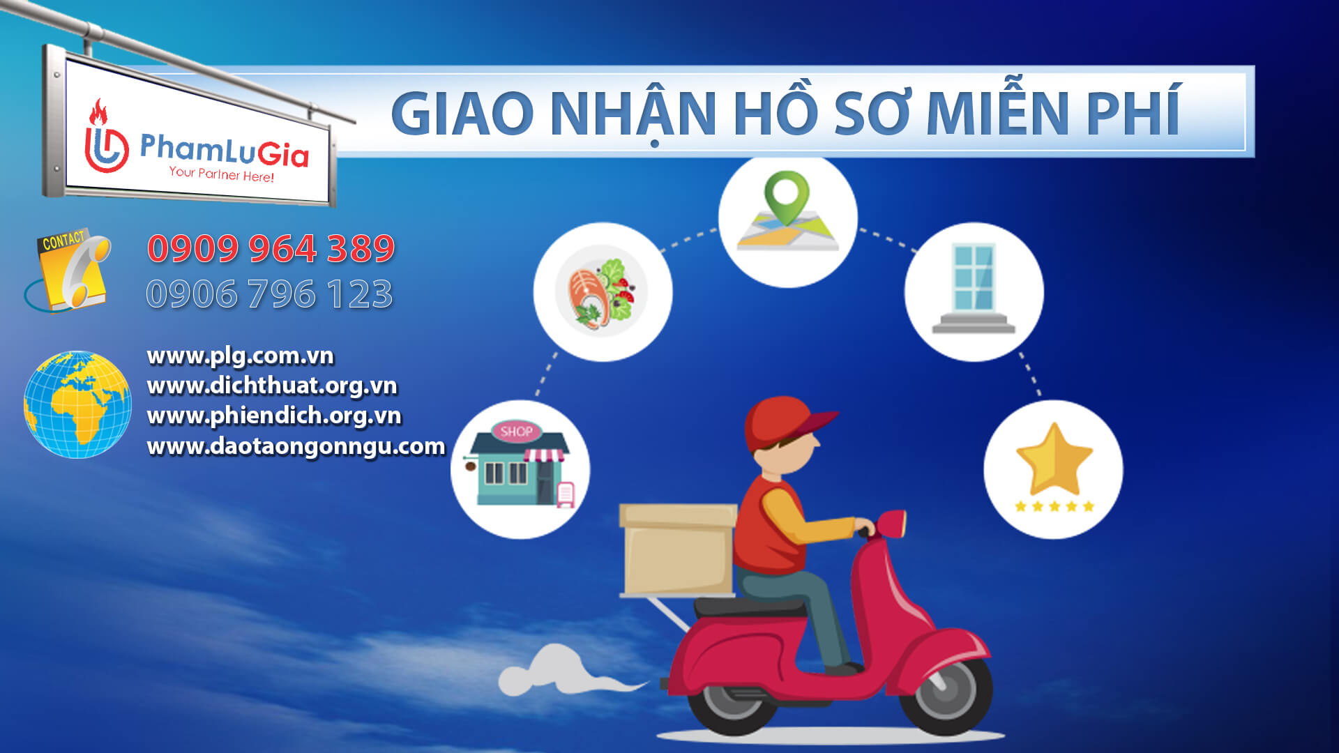 Giao nhận hồ sơ dịch thuật miễn phí